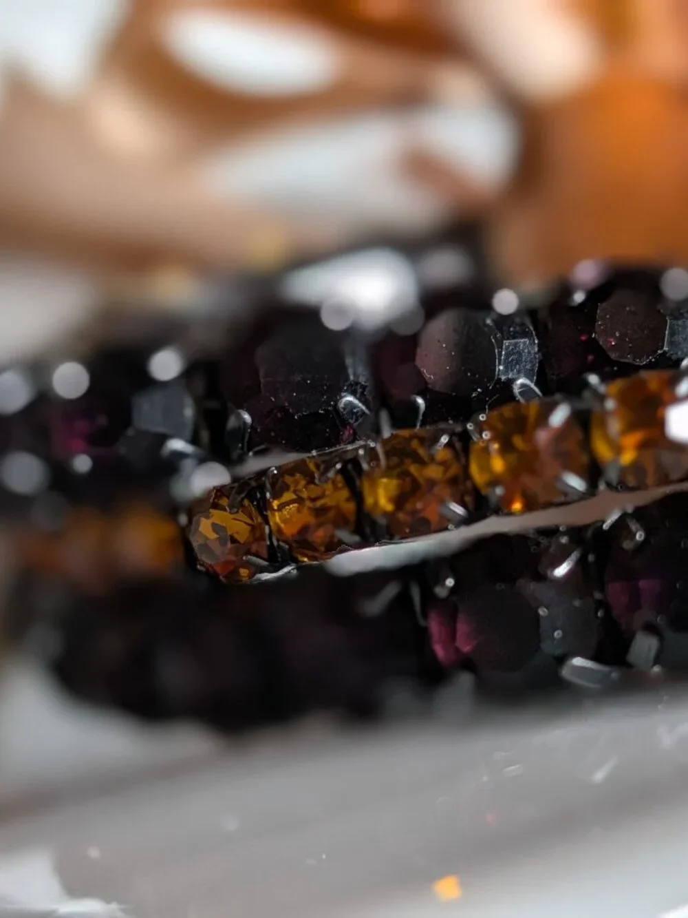 Zara Pack of Combined Elastic Rhinestone Bracelets